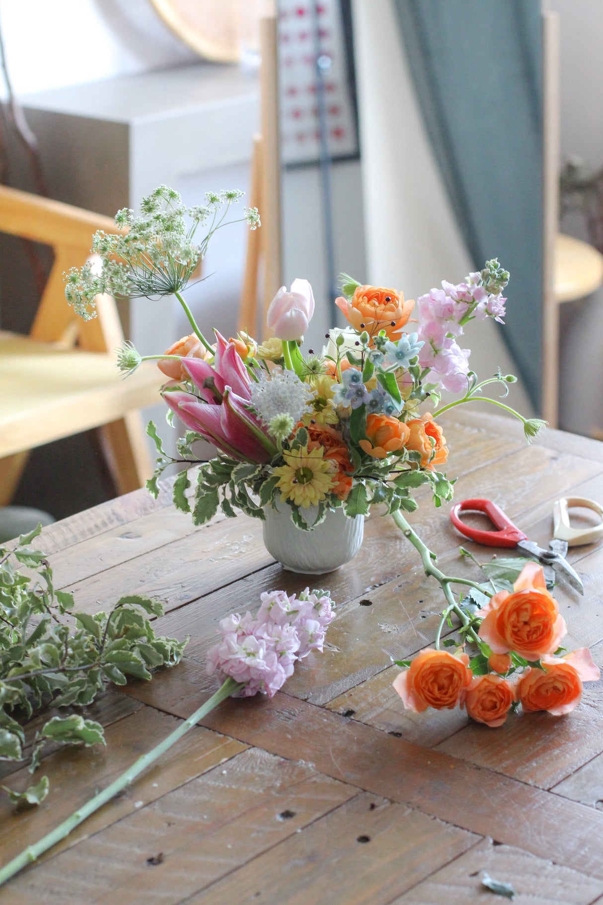 Intro to Floral Arranging-Petite Vase Workshop (Group setting)