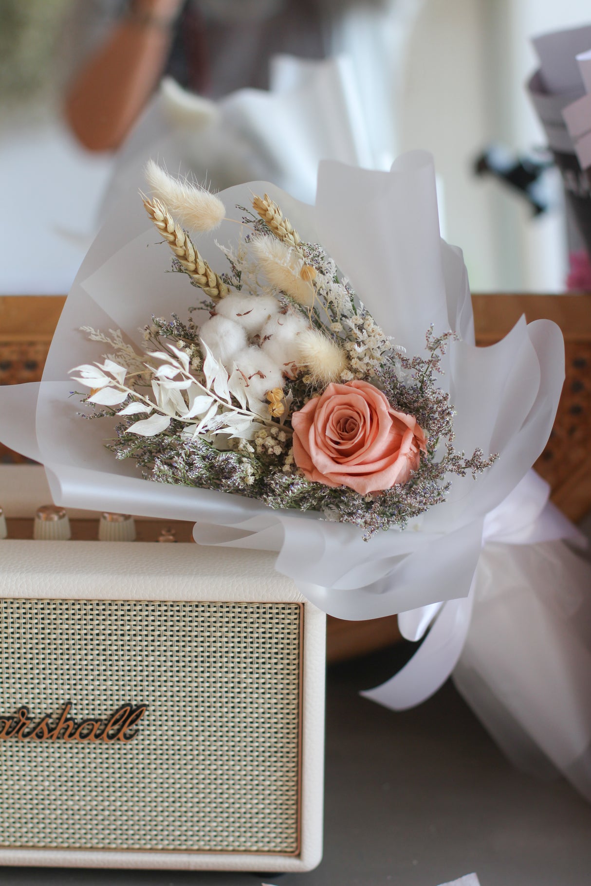 Everlasting Cotton Rose (Preserved)