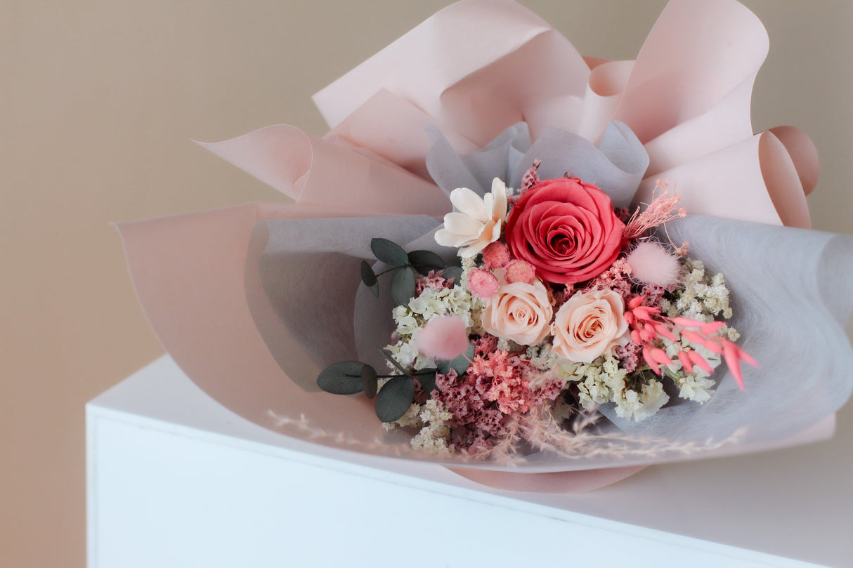 Blushing Rosebud (preserved)