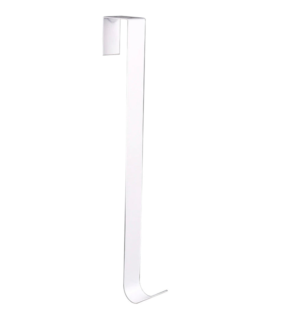 White Door Wreath Hanger