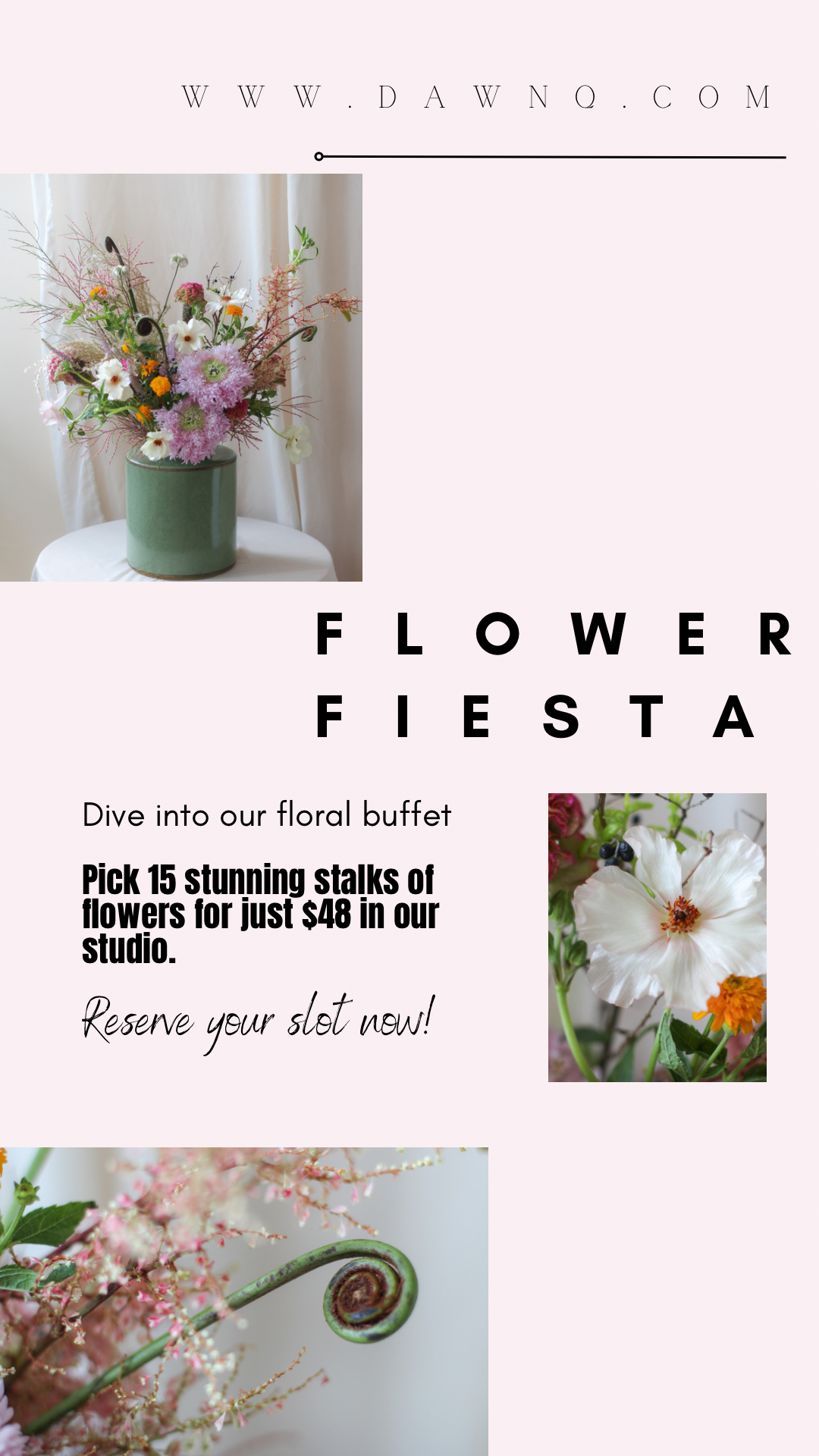 Flower Fiesta - Pick 15 stalks of flowers for just $48