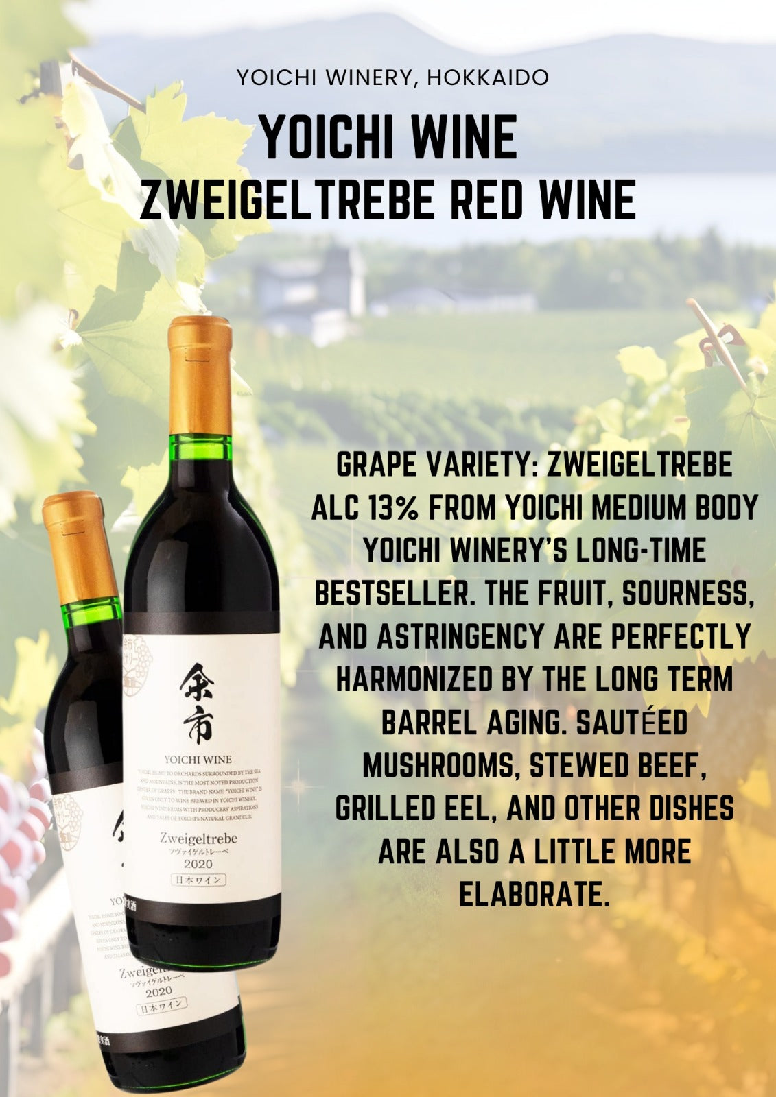 Yoichi Wine Zweigeltrebe Red Wine 2023