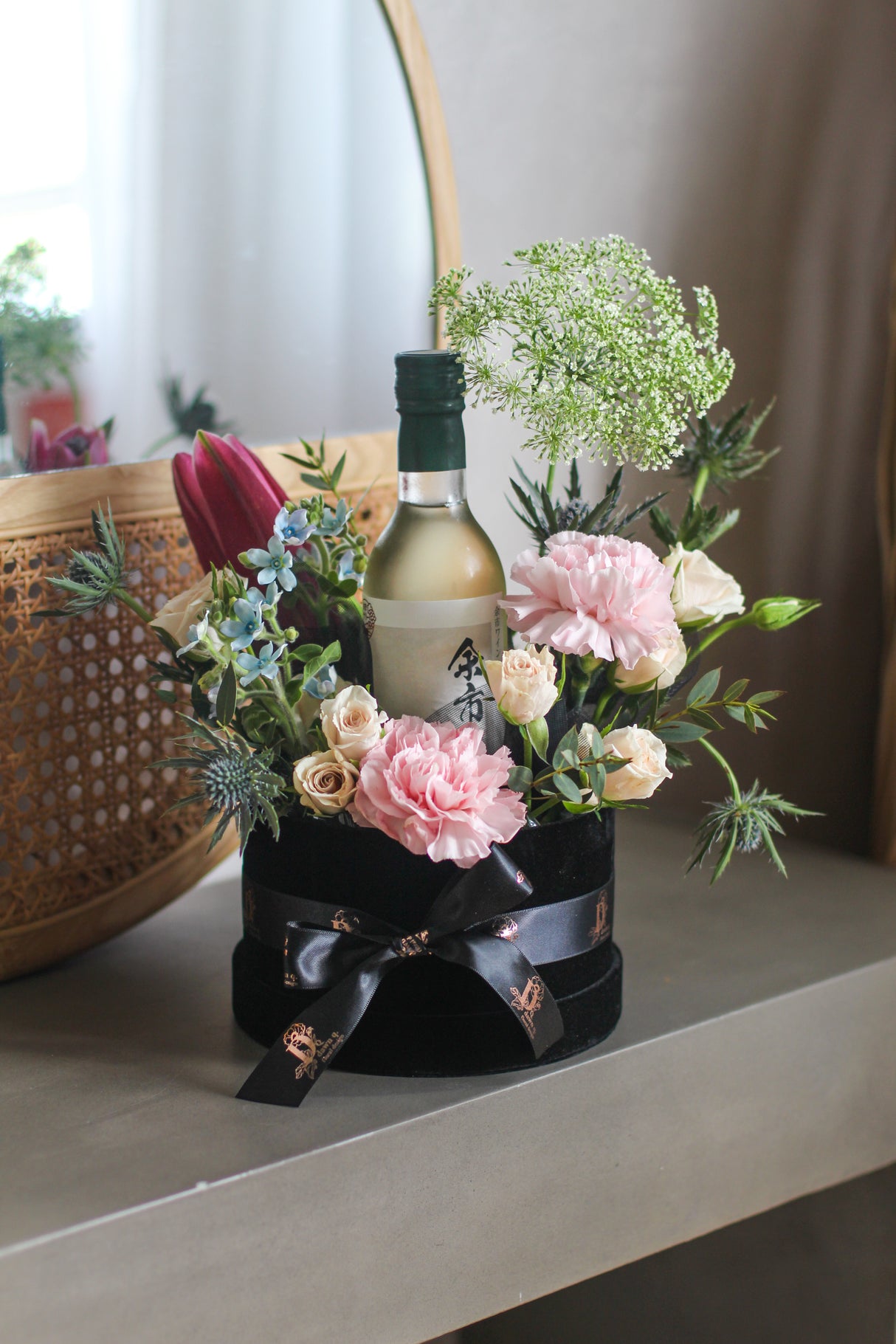 Blossom and Wine (Fresh Flowers and Wine)