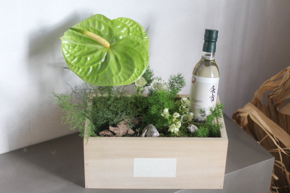 Zen and Bloom (Fresh Flowers and Wine)