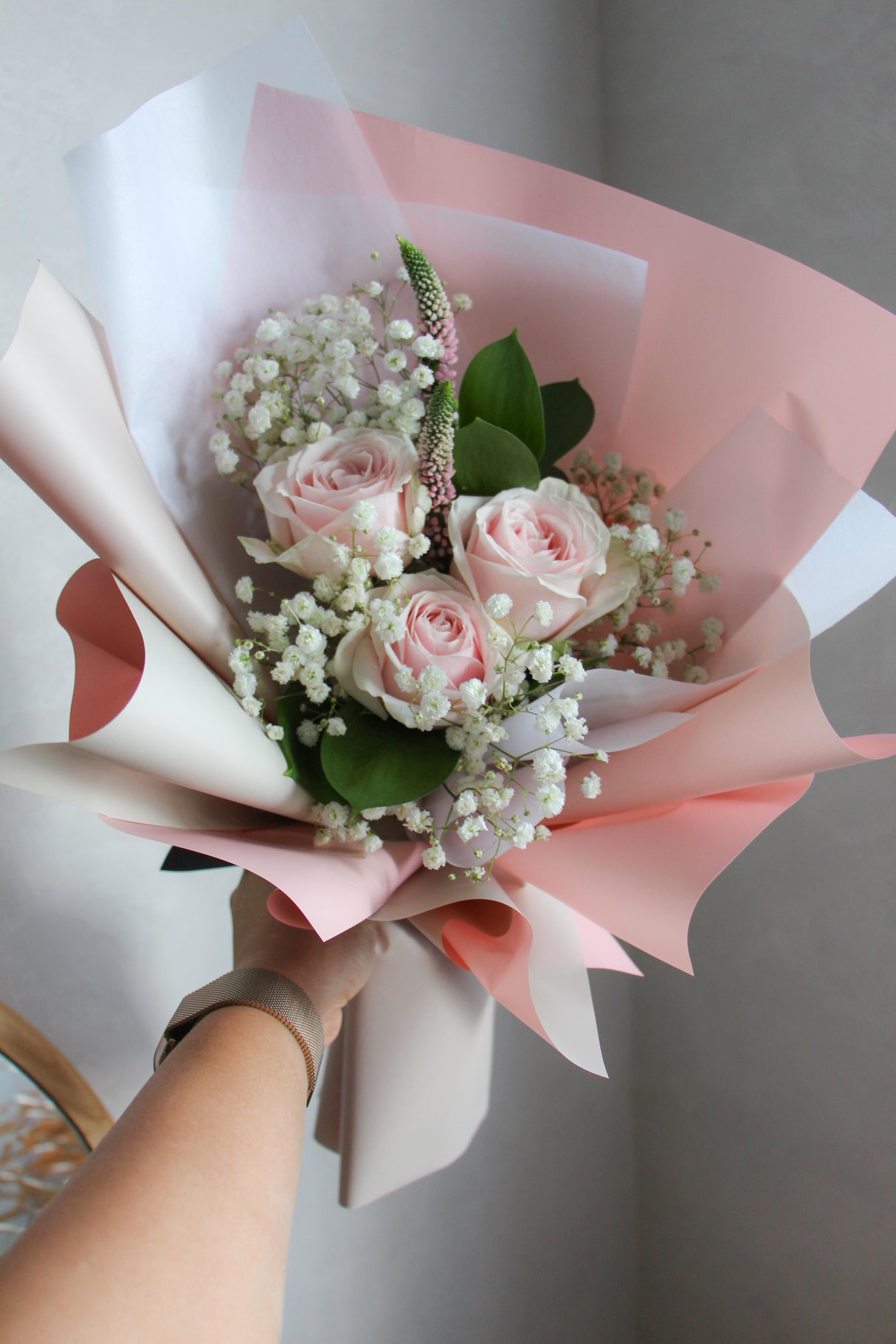 Blush Trio (fresh flowers)