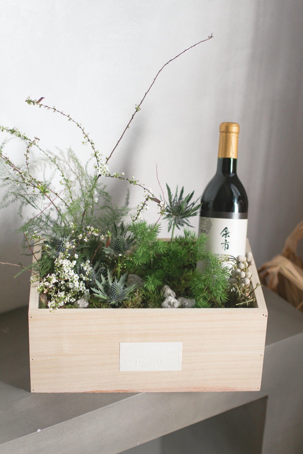 The Tranquil Pour (Fresh Flowers and Wine)