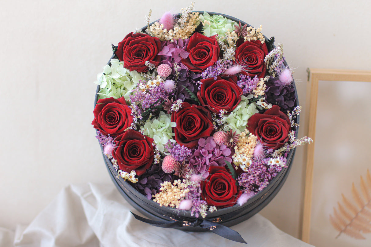 The classic red roses- preserved dried flowers