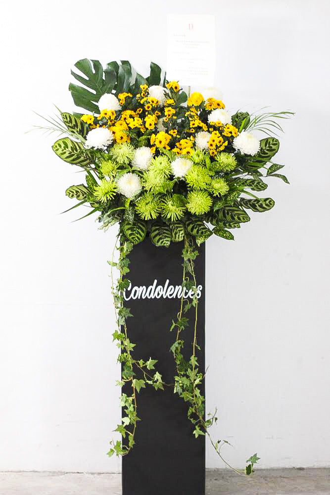 Goodbye (Sympathy stand flowers)