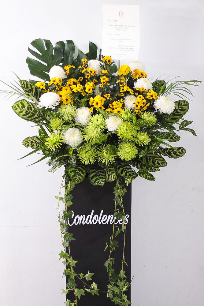 Goodbye (Sympathy stand flowers)