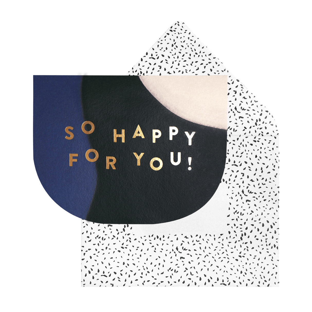 Greeting Card - So Happy for you by The Paper Bunny