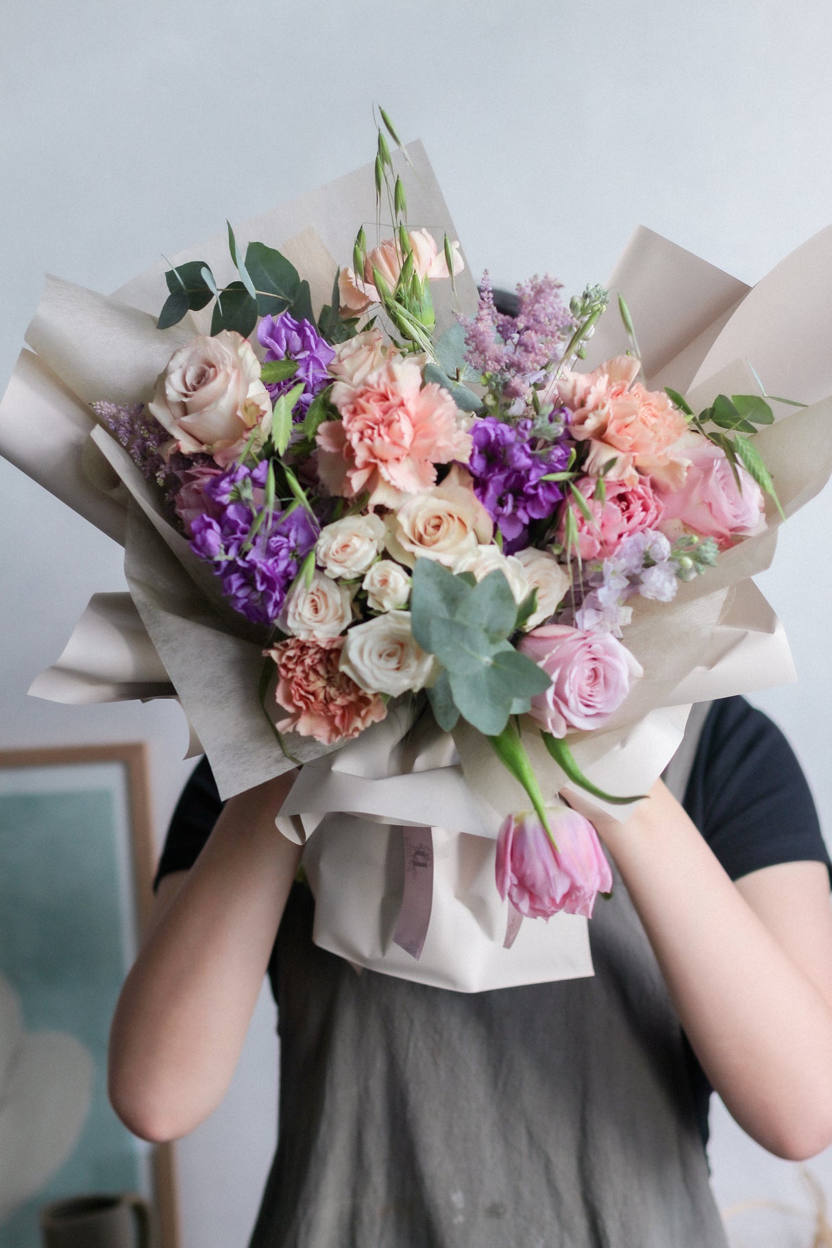 Purple field (fresh flowers)
