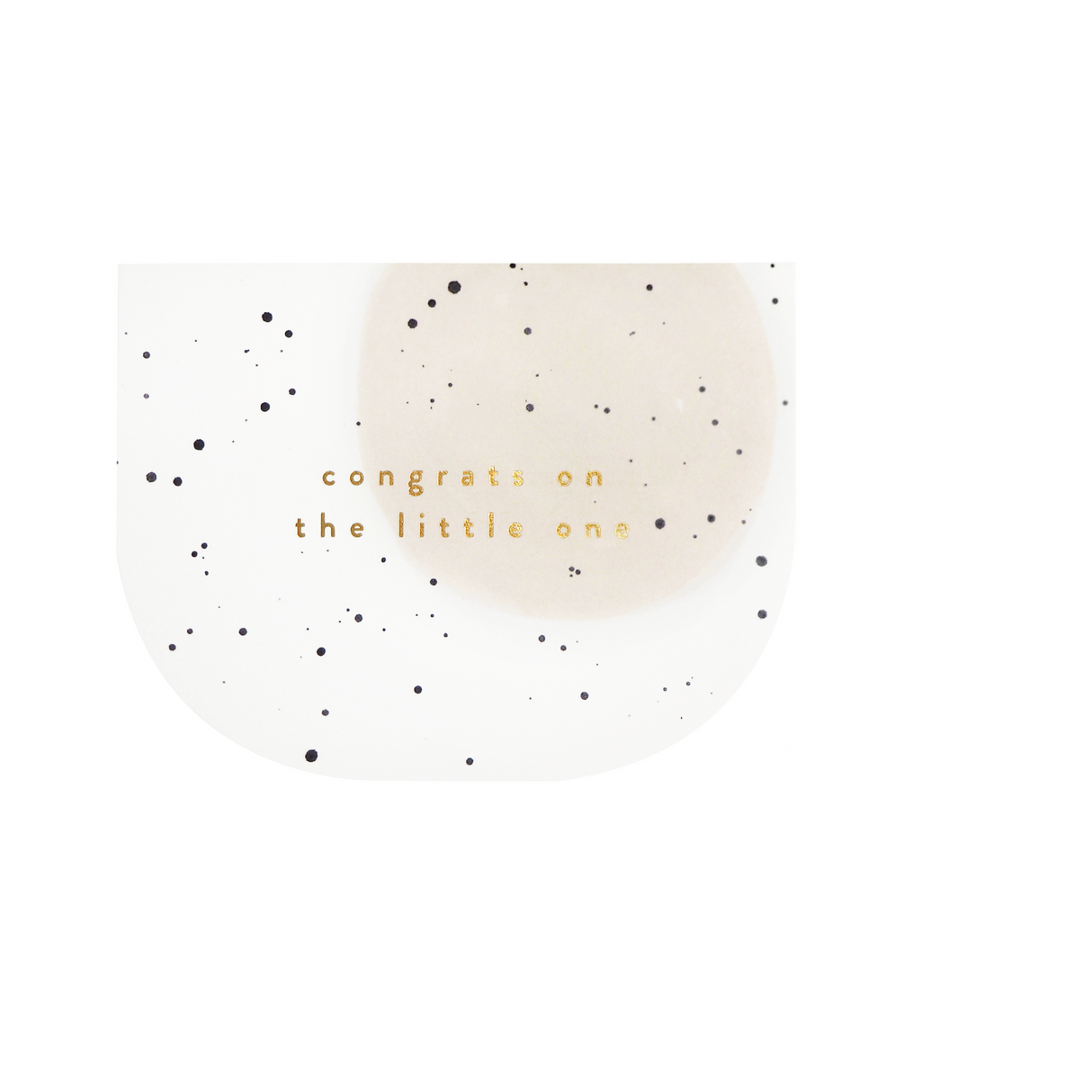 Greeting Card - Congrats on the Little One by The Paper Bunny