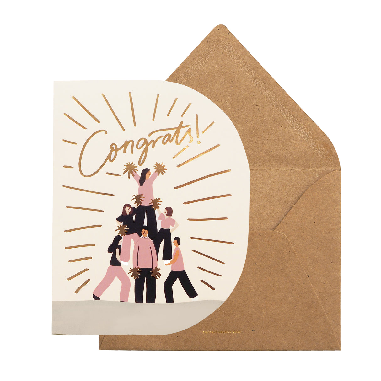 Greeting Card - Congrats Cheerleader by The Paper Bunny