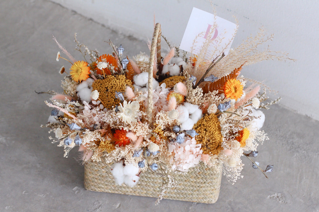 Pops of Sunshine - preserved dried flowers