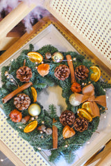 Orange Spice Christmas Wreath (Fresh)