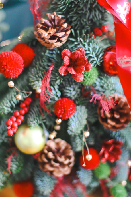 Festive Sparkle Christmas Tree (Fresh)