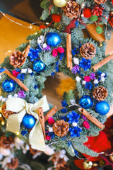 Winter Pop Art Christmas Wreath (Fresh)