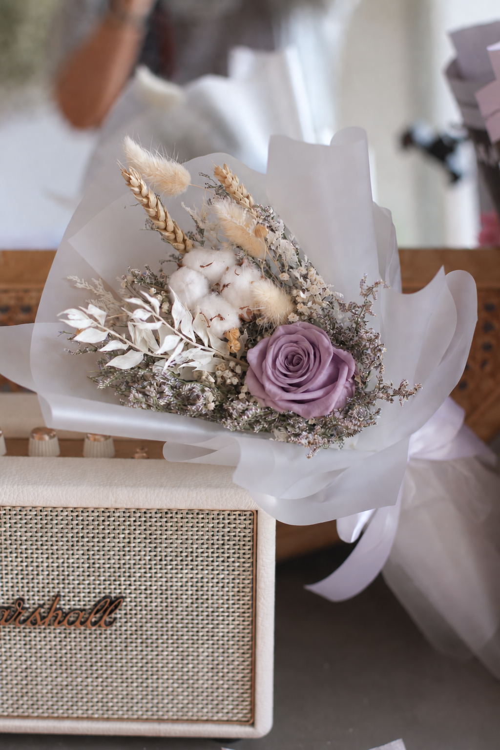Everlasting Cotton Rose (Preserved)