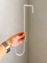 White Door Wreath Hanger