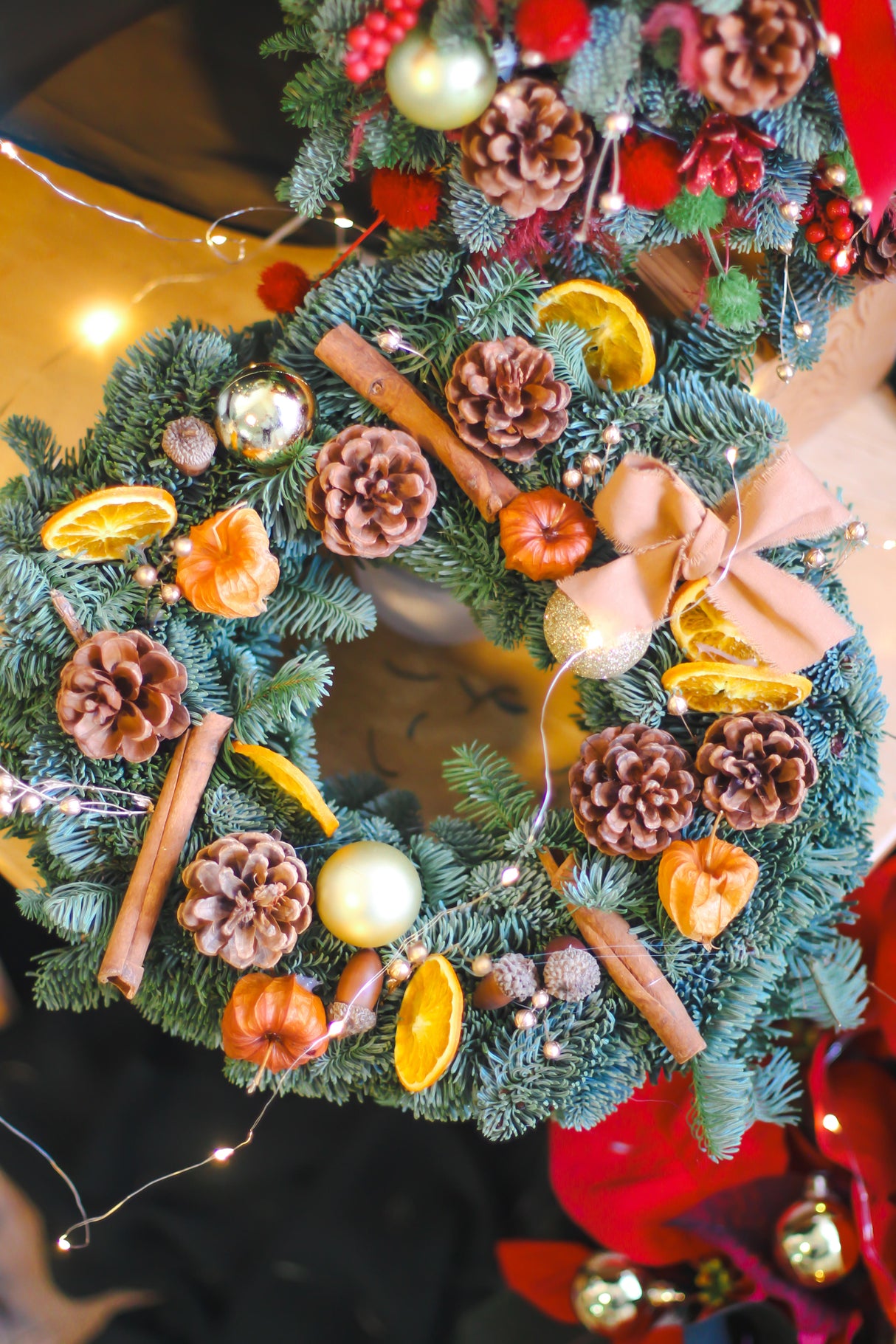 Orange Spice Christmas Wreath (Fresh)