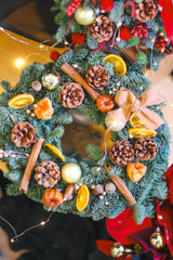 Orange Spice Christmas Wreath (Fresh)
