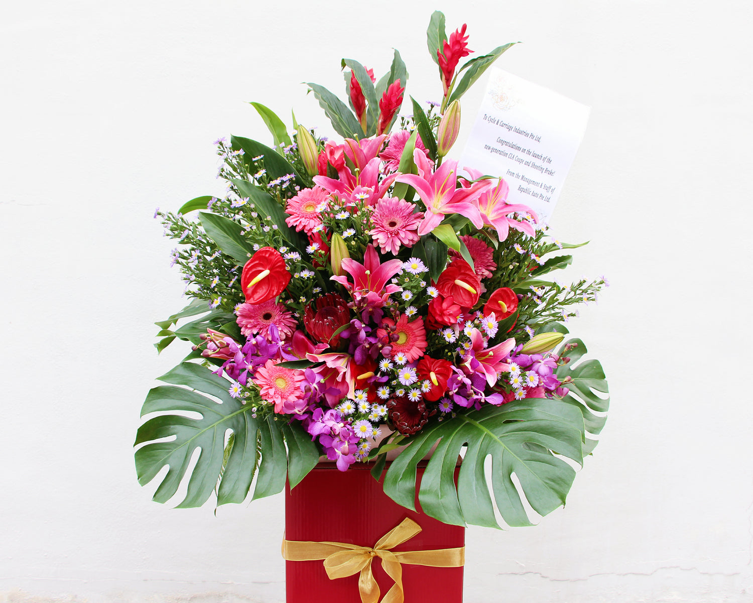 Victorious (Congratulatory flower stand)