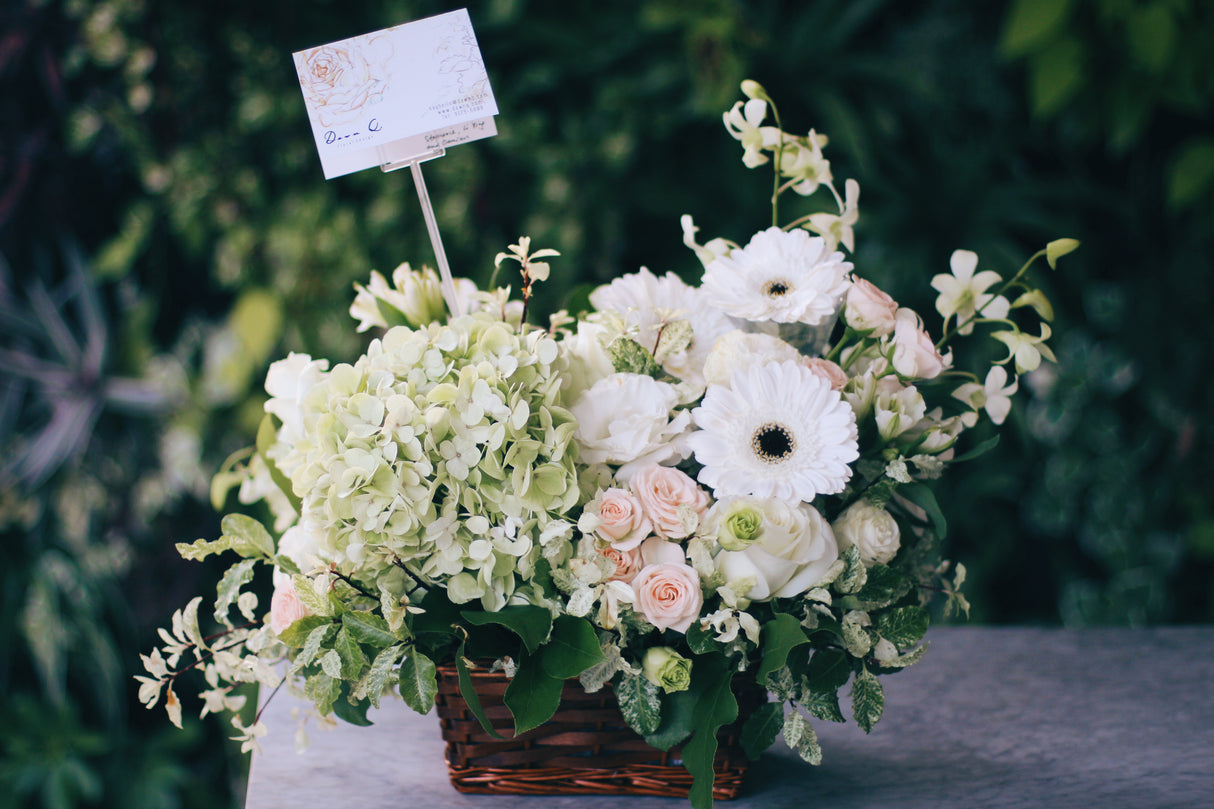 Solace (Sympathy flower basket)
