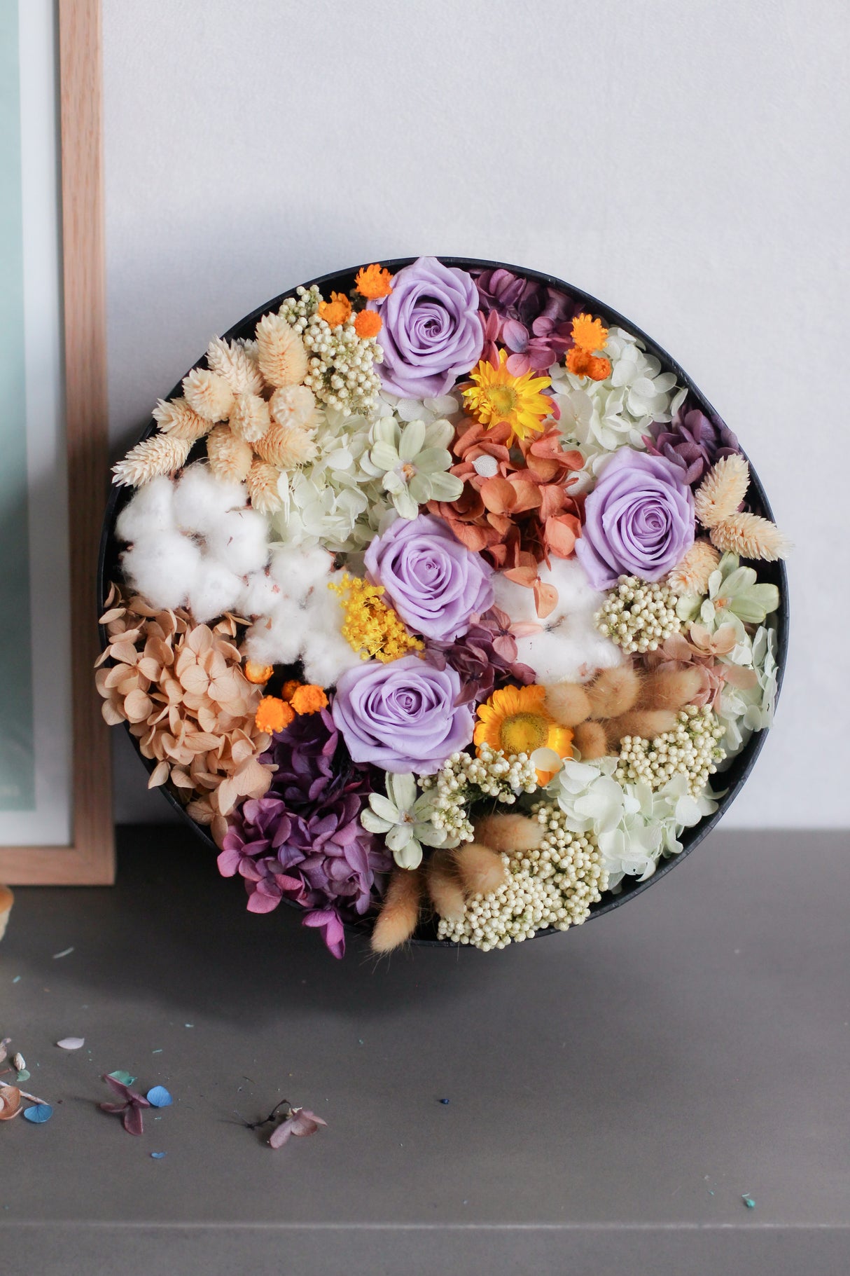 Violet frenzy - preserved dried flowers